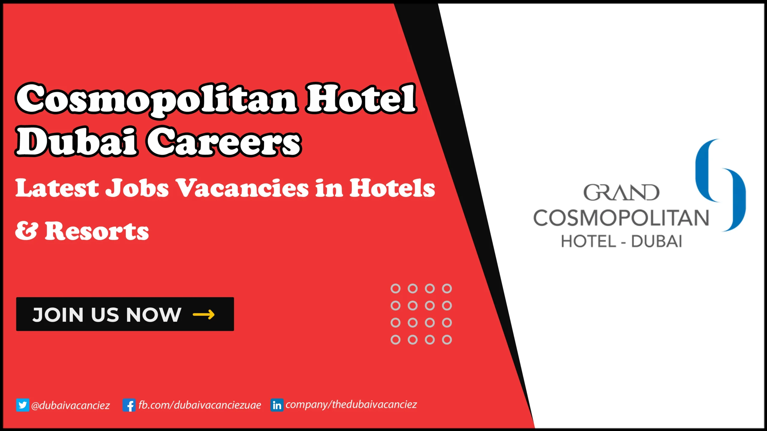 Cosmopolitan Hotel Dubai Careers